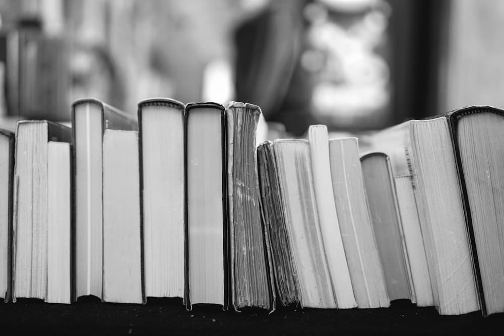 An open book on a table